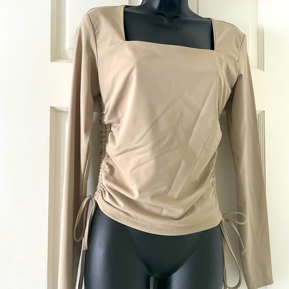 Foxy slinky square neck top